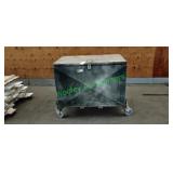 Metal Utility Box on Castors Metal Utility Box on Castors