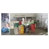 Large Assortment of Sheet Metal and Rack Large Assortment of Sheet Metal and Rack