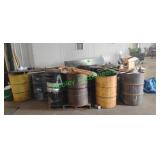 Large Assortment of Scrap Metal & 55 Gallon Drums Large Assortment of Scrap Metal & 55 Gallon Drums