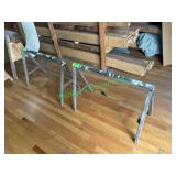 (2) Steel Sawhorses (2) Steel Sawhorses
