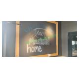 66"x53" Wood Framed Chalk Board