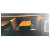 (3) Sections of 4ft Booth Seating (No Tables)