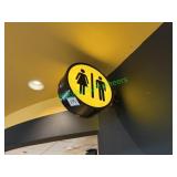 Lighted Bathroom Sign