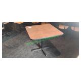 (6) 36"x36" Four Top Tables with Single Base