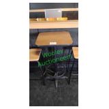 (1) 24"x24" High Top Bar Table with Footrests