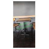 (1) 30"x30" High Top Bar Table with Footrests