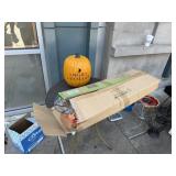 Scarecrow Decor and Angry Orchard Pumpkin