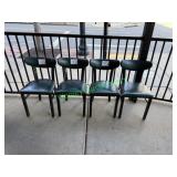 (9) Metal Frame Dining Room Chairs