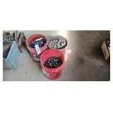 (3) 5-Gallon Buckets of Bearings & Casters