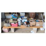 Large Lot of Shop Related Odds and Ends on Table