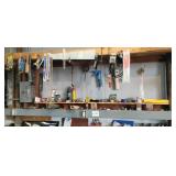 Assorted Shop Supplies on Two Shelves