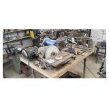 Assorted Milling Hardware, Motors, Drum Sander