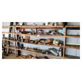 All Remaining Inventory on Shelves Along Wall