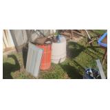 Barrel of Grease, Grease Guns, Livestock Feed Pan