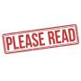 IMPORTANT ï¿½ PLEASE READ