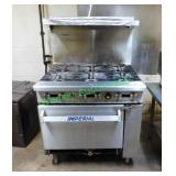 Imperial 6 Burner Gas Range W/ Convection Oven