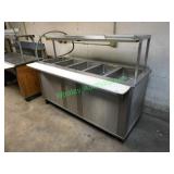 74" 5-Compartment Steam Table W/ Hatco Strip Warmr