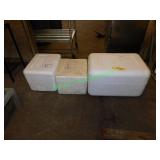 (3) Styrofoam Ice Chest