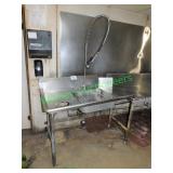 48"x30" Dirty Dish Table W/ Sink & Wand