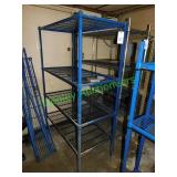 Aimco 48"x24"x73" Blue Metal Product Shelf