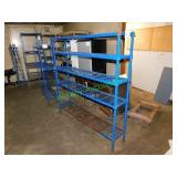 Aimco 5"x12"x64" Blue Metal Product Shelf