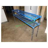 Aimco 5"x12"x64" Blue Metal Product Shelf