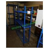 Aimco 48"x12"x64" Blue Metal Product Shelf
