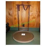 (6) 24"x19" Oval Serving Trays in Group W/ Stand