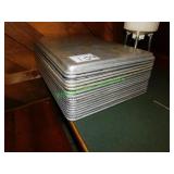 (16) 26"x18" Metal Sheep Pans in Group