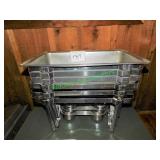 (6) Stackable Chaffing Dish Frames & Lids