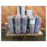 (4) Stainless Steel Insert Holders Braces in Group