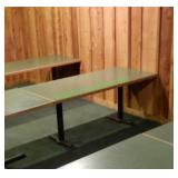 69"x31" Dining Room Table - Green 6-top