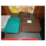 Assorted Cafeteria Trays in Group