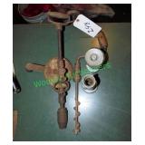 (2) Antique Hand Drills in Group