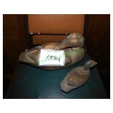 Antique Duck & Duckling - (Head Needs Glue)