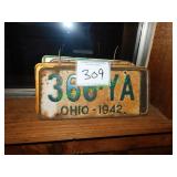 Antique License Plates in Group