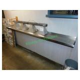 88"x12" Stainless Steel Wall Shelf