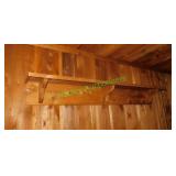 (3) Wooden Wall Shelves in Party Room