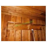 (2) Wooden Wall Shelves in Private Party Room