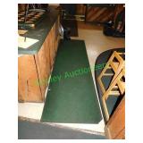 116"x24" Green Runner Rug