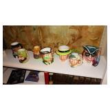 Toby mugs & character mugs in group