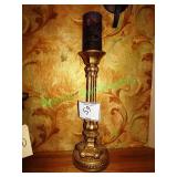 Gold plaster candle holder