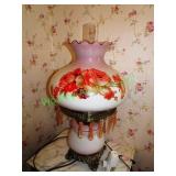 Vintage style floral lamp
