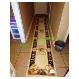 Floral hallway rug