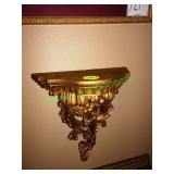 Wall shelf & candle holder