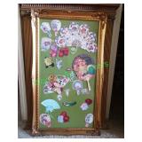 Framed paper art work