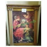 "Three ladies" gold framed print