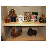 Candle, wax burners, picture frames & other items