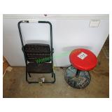 Adjustable shop stool & step ladder