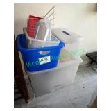 Plastic totes & lids in group